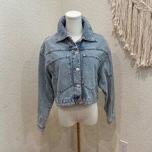Zara Light Blue Jean Jacket